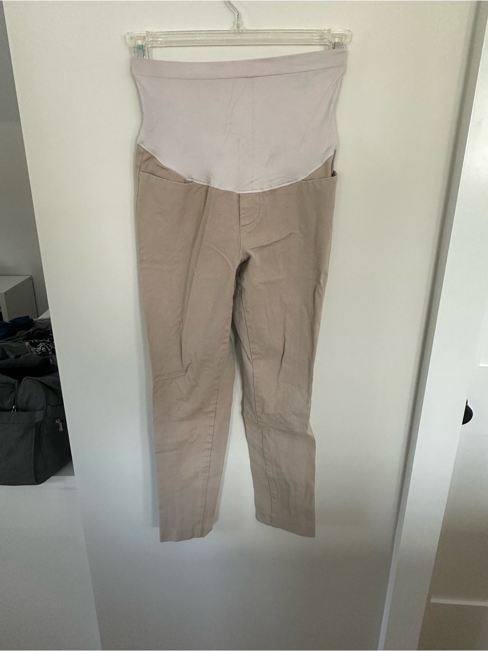 Old Navy Beige Maternity Pixie Pants